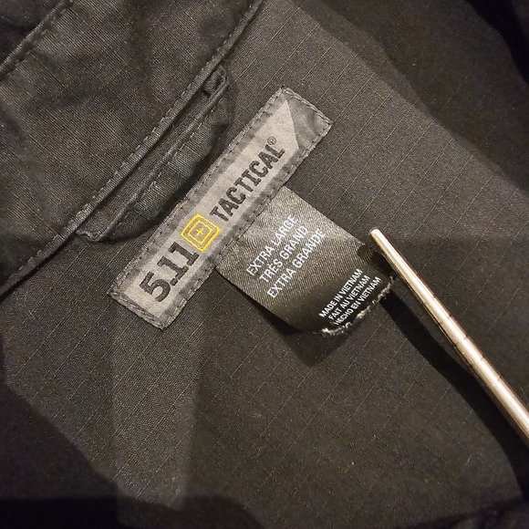 5.11 Tactical Stryke Black short sleeve shirt - Picture 3 of 8